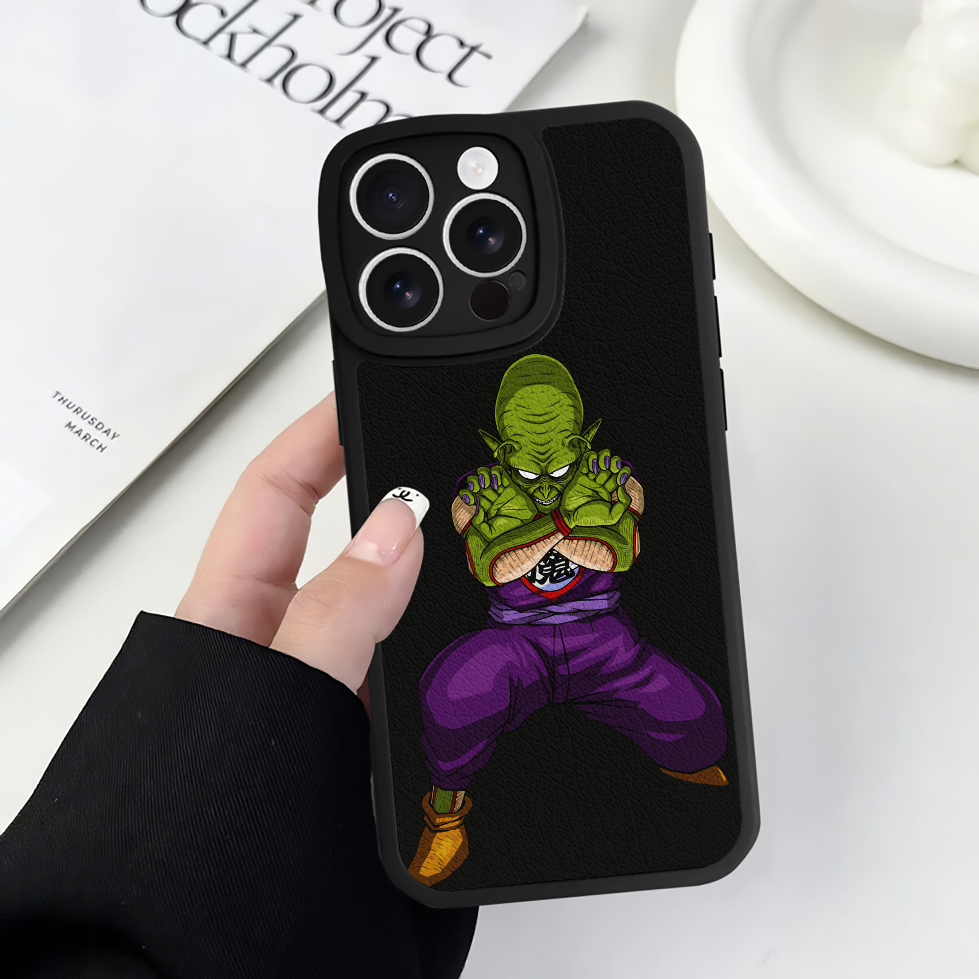 （画像用） ドラゴンボール DRAGON BALL 【iPhone 16シリーズ対応】シリコンスマホケース（レザー調） 材質：シリコン